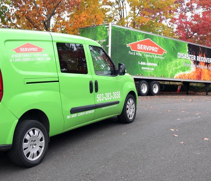 SERVPRO Vehicle for Water Mitigation Equipment